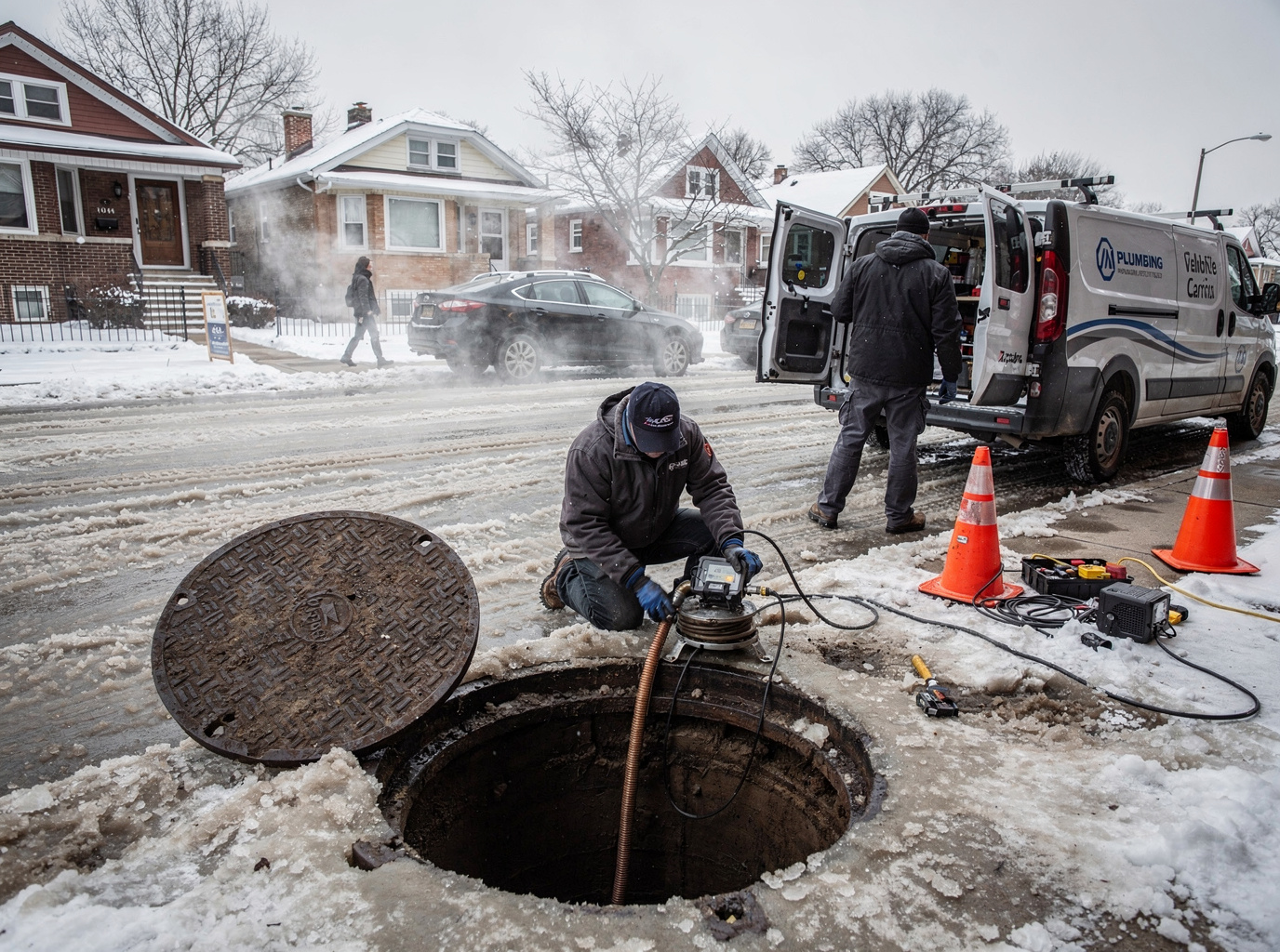 Winter Sewer Line Clogs in Chicago 60634