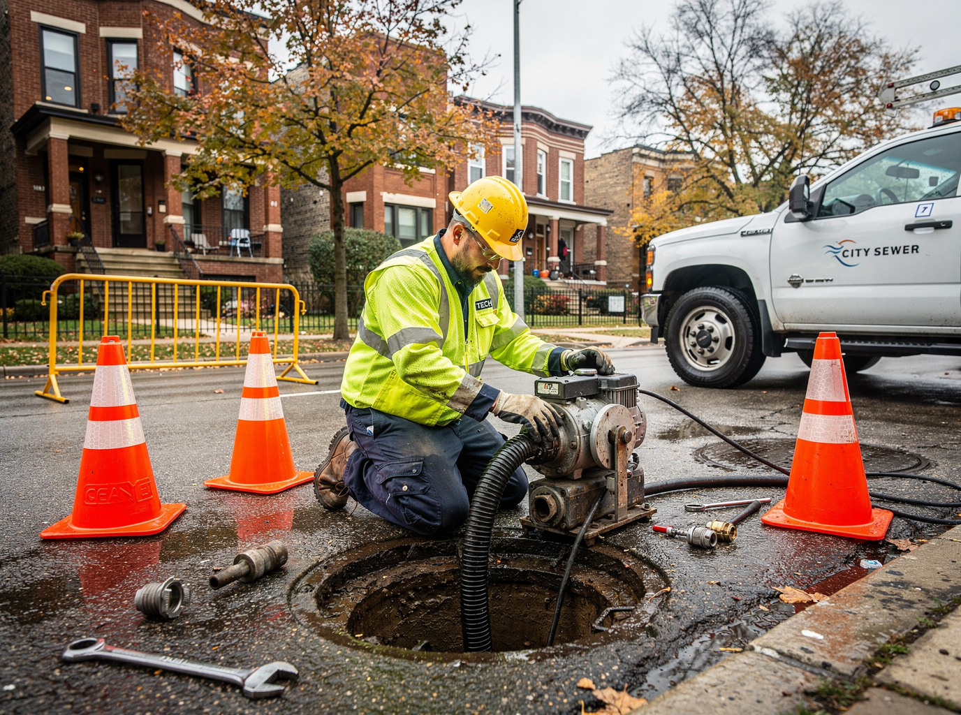 Commercial Sewer Line Repair in Chicago 60634, IL